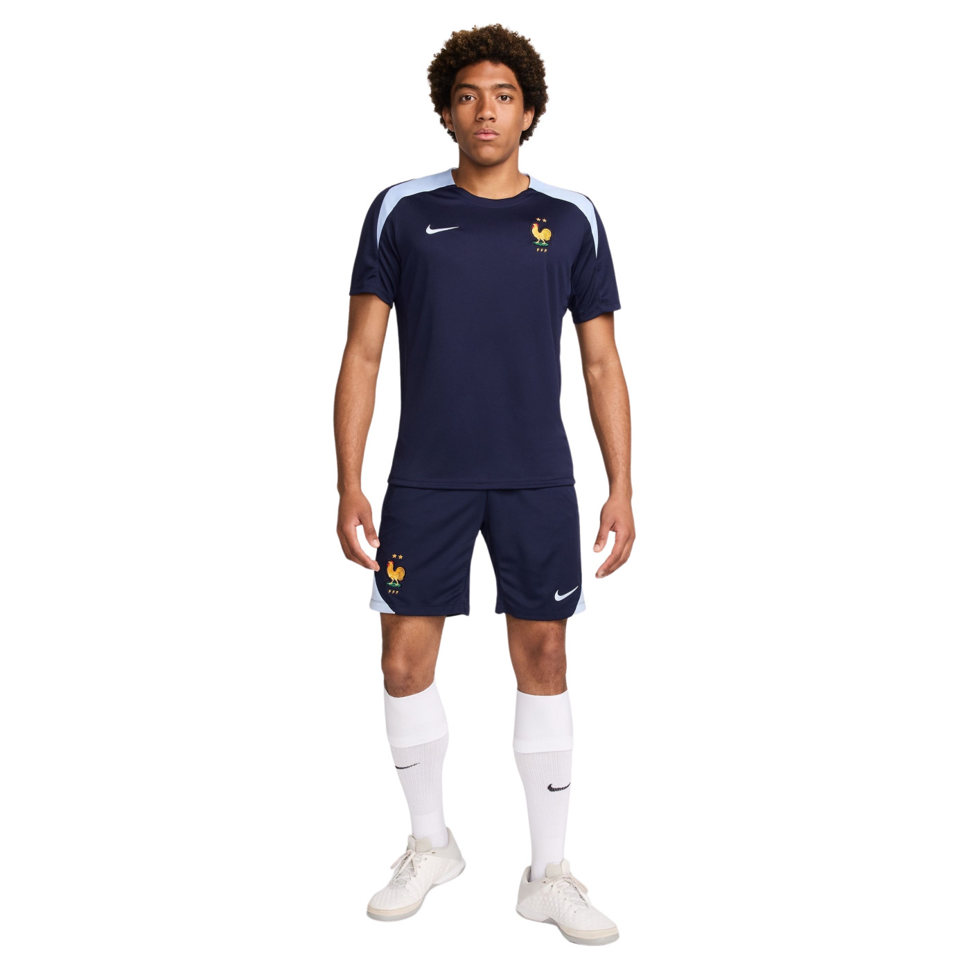 Nike Frankrijk Strike Trainingsset 2024-2026 Donkerblauw Lichtblauw