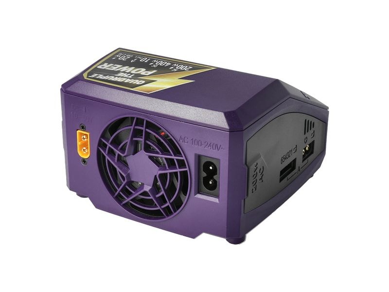 SKYRC Quad-Ladegerät Q200 Neo 200W AC / 400W DC, 1-6S Universelles Modellbau-Ladegerät mit vier Ausgängen