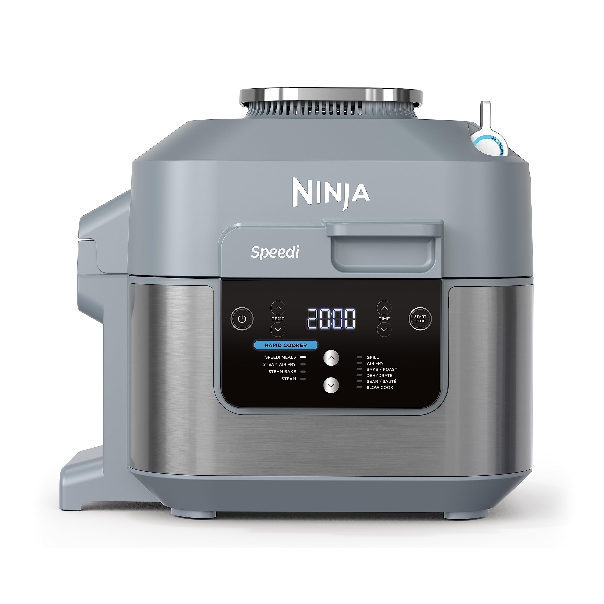 Ninja Speedi 10-en-1 Cuiseur rapide, Air Fryer, Friteuse à air et Multicuiseur, 5.7L, Repas pour 4 en 15 minutes, Vapeur, Gril, Cuire au four, Rôtir,
