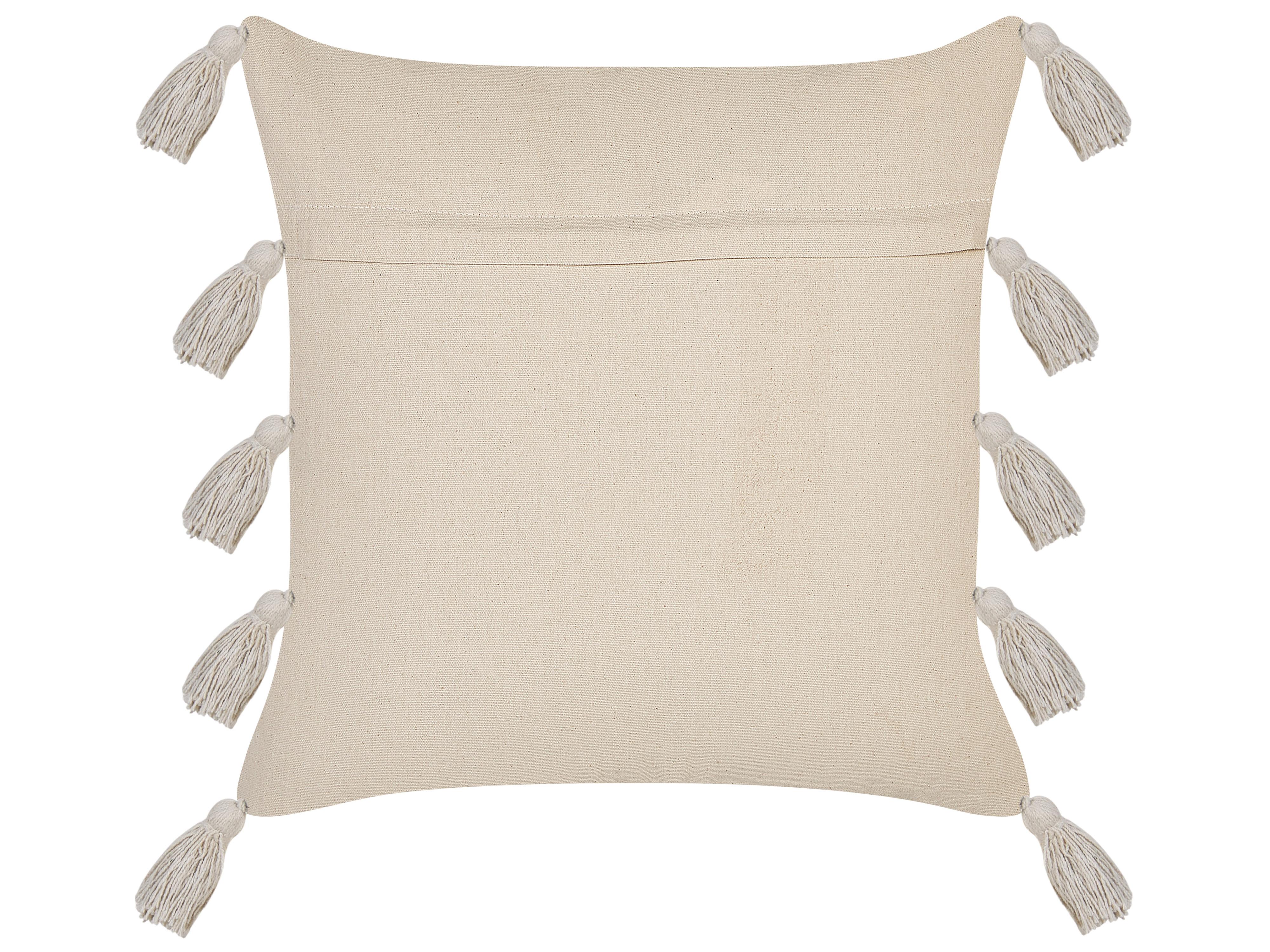 Sierkussen BOUVARDIA Katoen 45 x 45 cm Grijs chevron patroon
