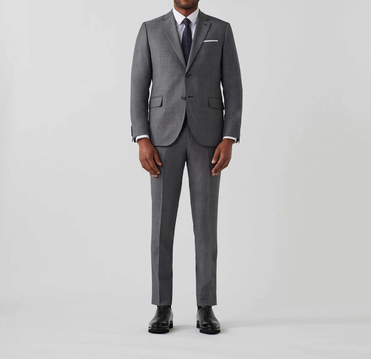 Costume en laine gris 