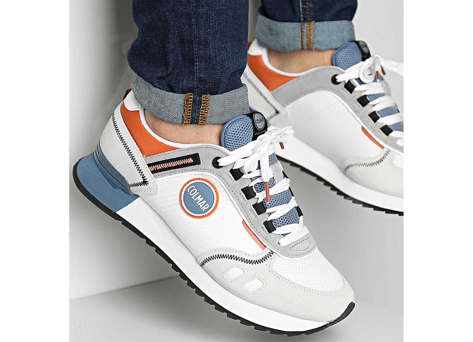 Travis sport colors blanc bleu