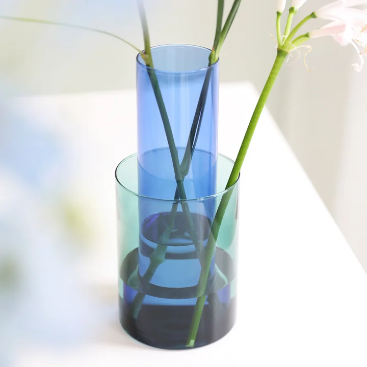 &klevering - Amphi Vase large, milky (3er-Set)