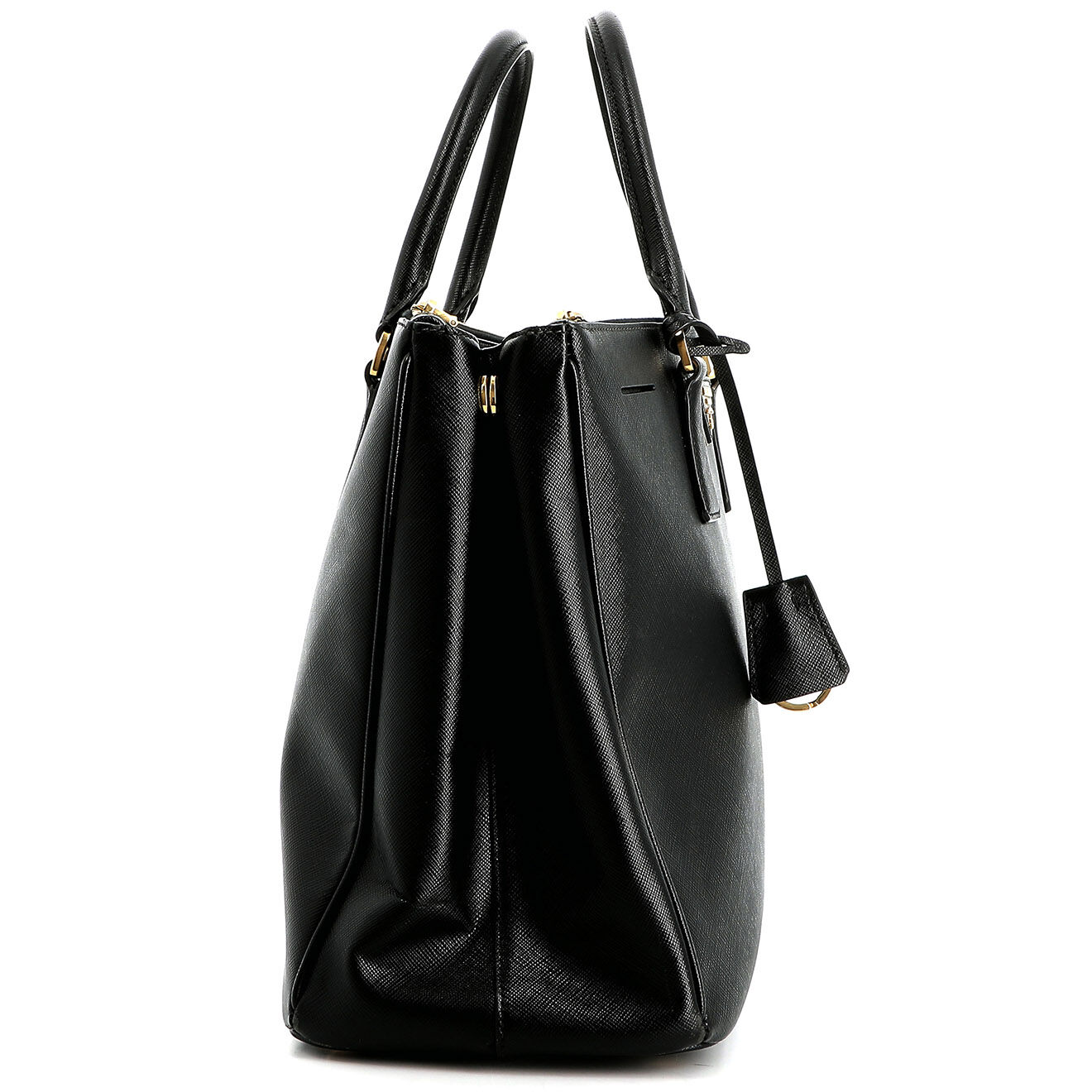 Prada Sac bandoulière Saffiano en Cuir noir Etat: Très bon état - Longueur 36 cm