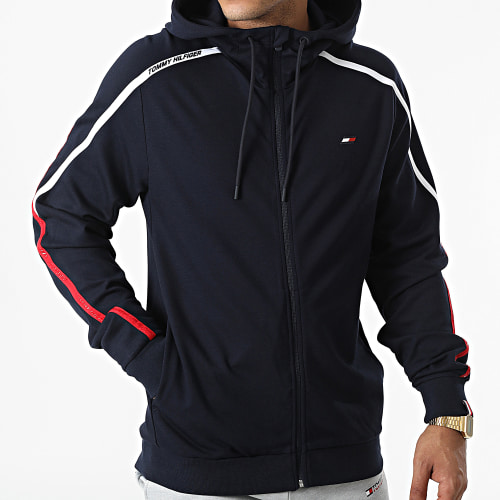 Sweat Zippé Capuche 7553 Bleu Marine