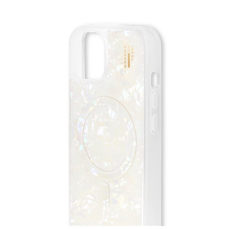 iPhone 16e / 15 / 14 / 13 MagSafe Hardcase Hülle Pearlized Case Recycled (IDPLCMS-I2361-10) - Weiss