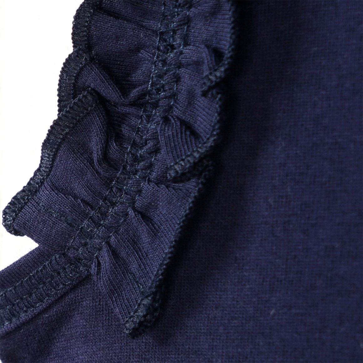 Famy 3 Mädchen Tops im Basic-Look hellblau / dunkelblau / weiss
