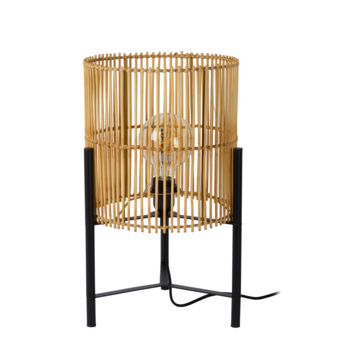 Lucide JANTINE tafellamp Ø 30 cm Licht hout
