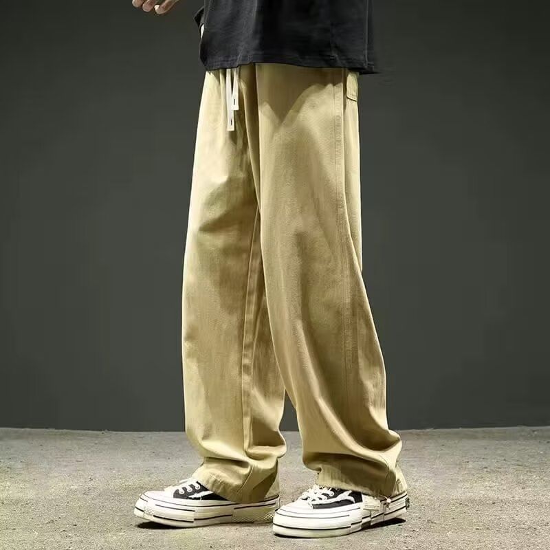 Lingaris - Mid Rise Plain Wide Leg Pants