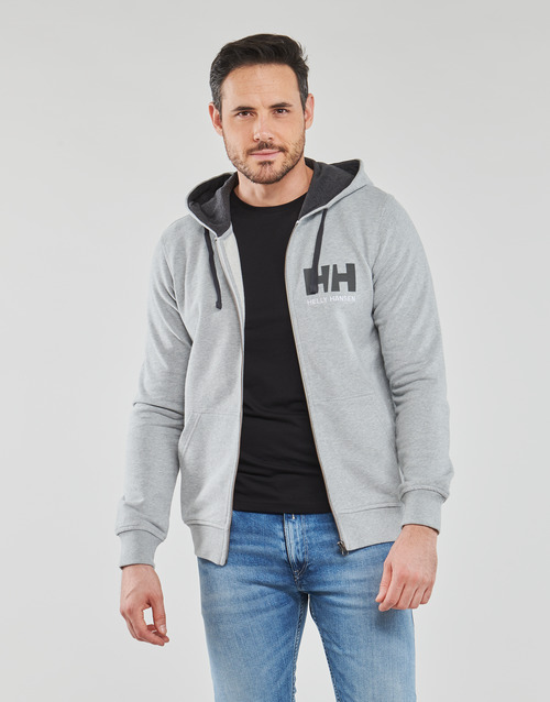 Helly Hansen - HH LOGO FULL ZIP HOODIE - Gris