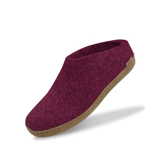 Glerups Slip-on Hjemmesko, Cranberry, 40