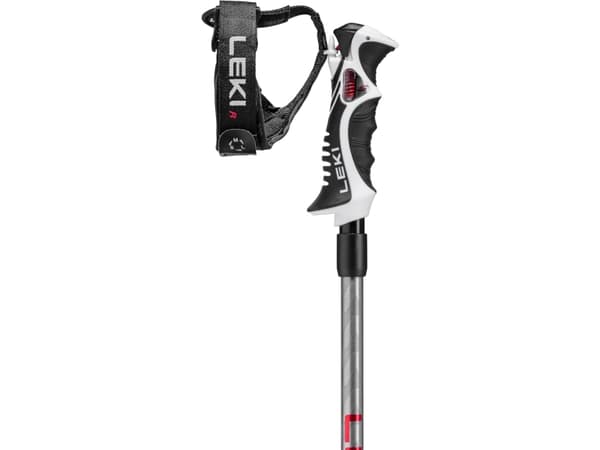 LEKI Hot SHOT S, Skirenn, 135 cm, Voksen, Unisex, Sort, Lysegrå, Aluminium