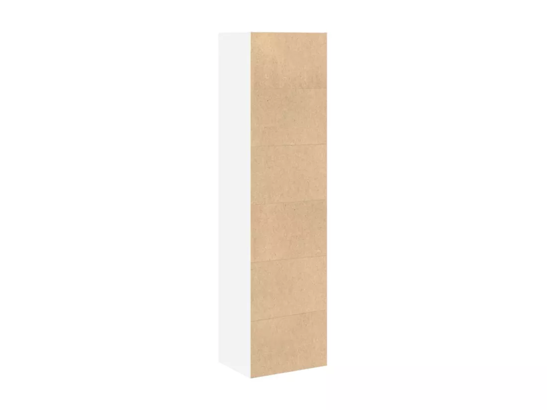 Bibliothèque noir 80x30x189 cm bois d'ingénierie
