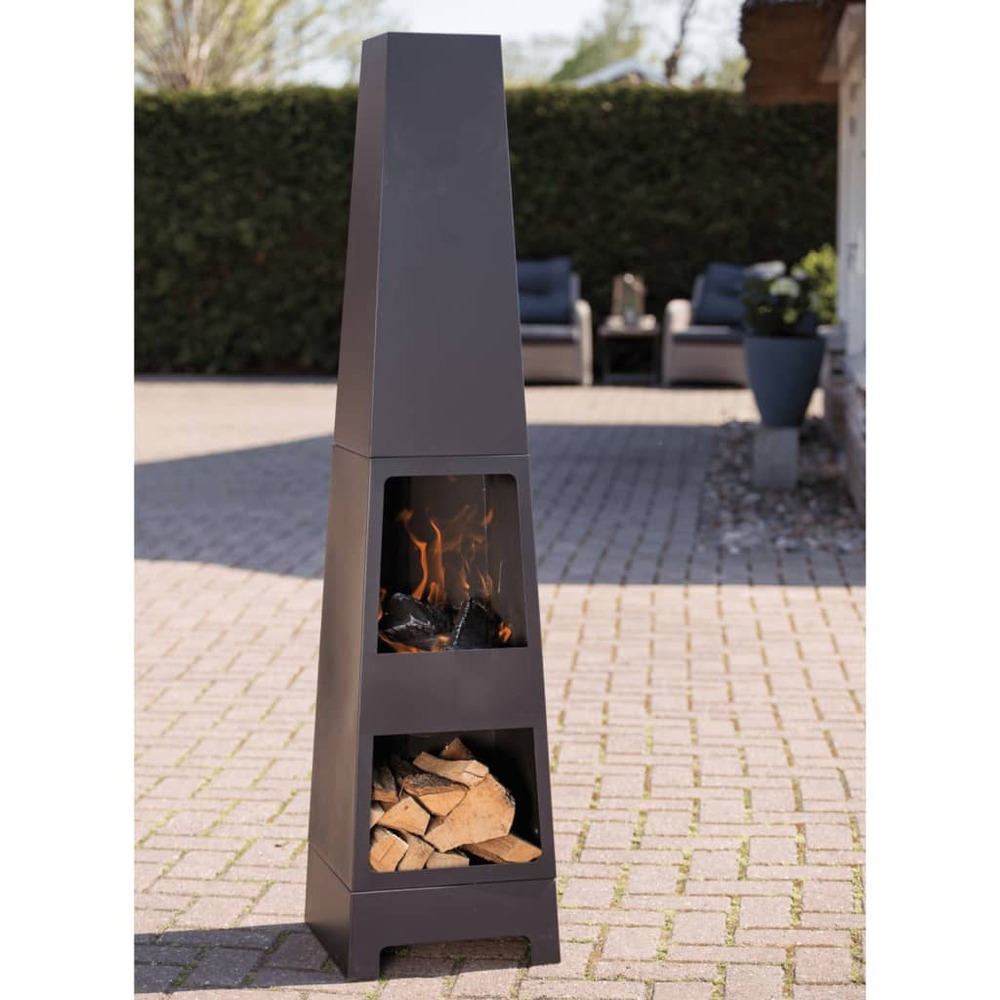 Cheminée malmo acier 84017