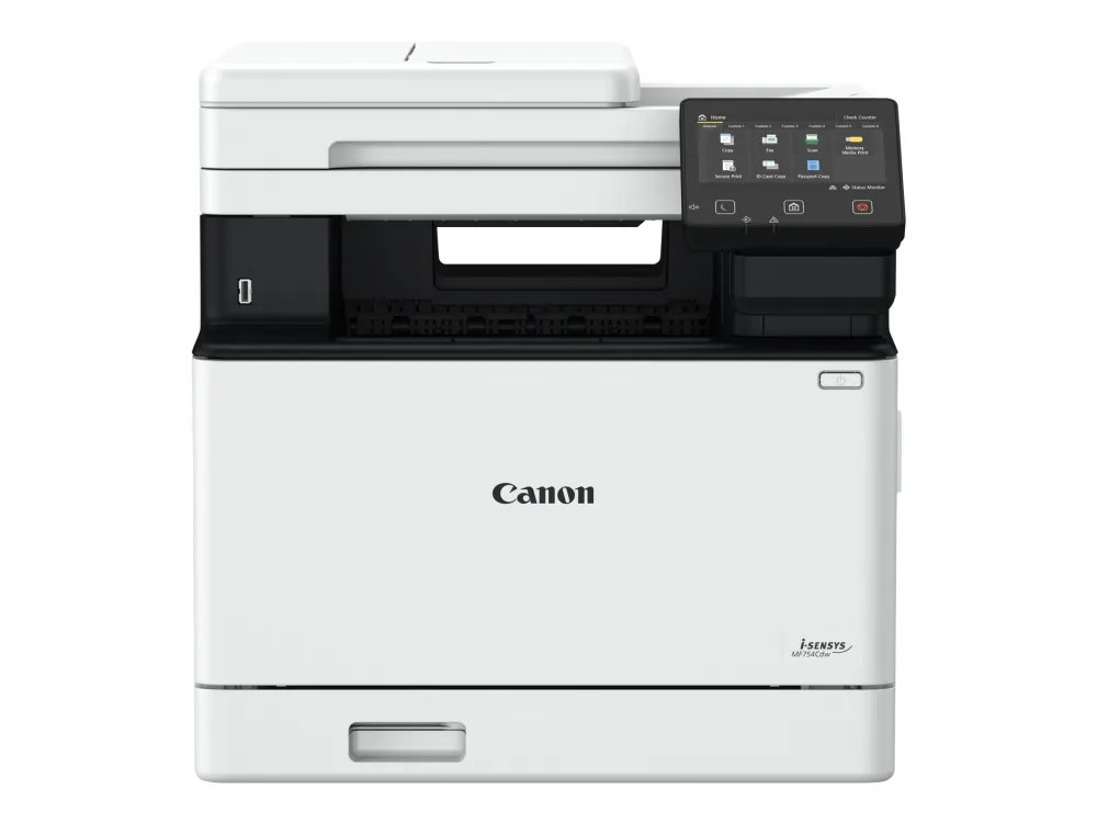 Canon i-SENSYS MF754Cdw - Multifunktionsprinter - farve - laser - A4 (210 x 297 mm), Legal (216 x 356 mm) (original) - A4/Legal (medie) - op til 33 spm (kopiering) - op til 33 spm (udskriver) - 250 ark - 33.6 Kbps - USB 2.0, Gigabit LAN, Wi-Fi(n), US