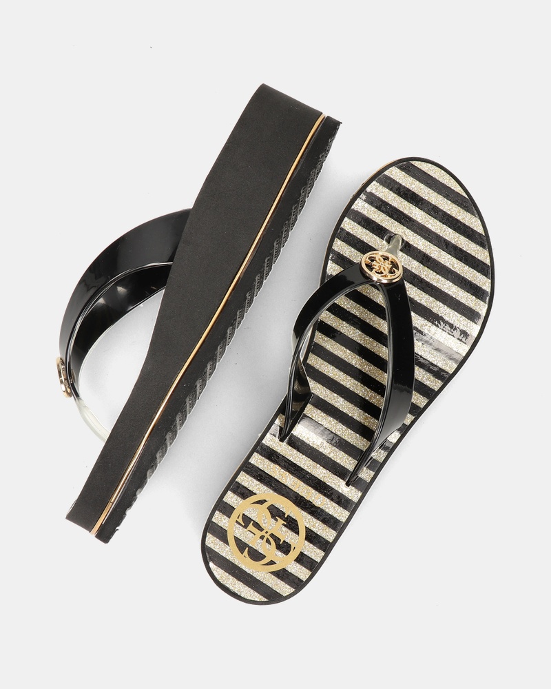 Guess Enzy Beach Slippers  - zwart