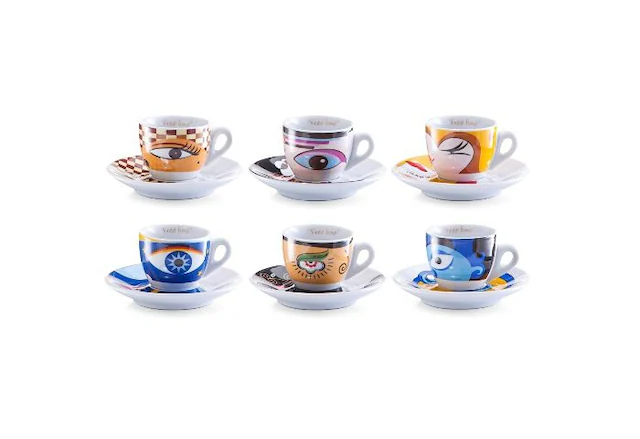 Zeller Present Espressotasse »Magic Eyes« 6 Tassen, 6 Untertassen