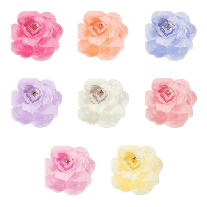 Meri Meri Serviettes en papier Jardin de Roses - Set de 16