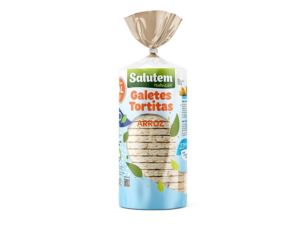 GALETES SALUTEM ARROZ SEM SAL BIO 130G