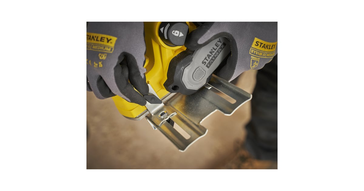 StanleyFATMAX V20 18V Brushless elektrische schaafmachine  (Zwart/geel, Accu en oplader niet inbegrepen)