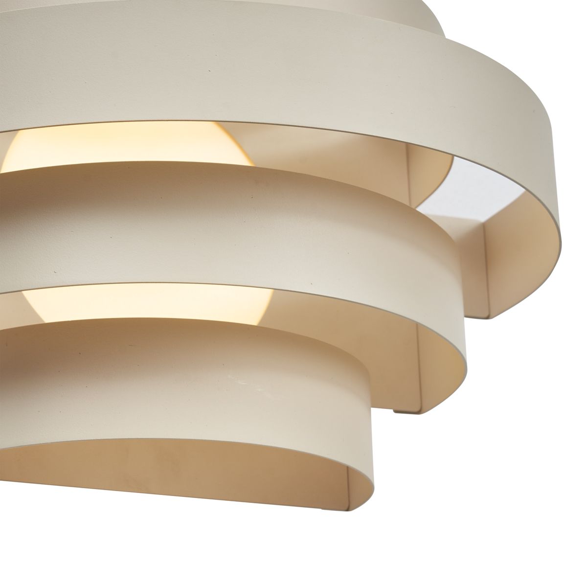 Moderne wandlamp beige incl. LED 3-staps dimbaar - Lines