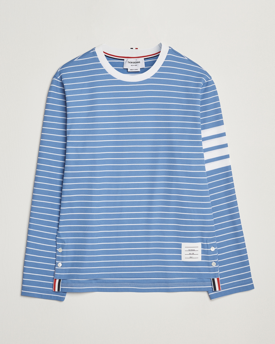 Thom Browne Long Sleeve T-Shirt Blue/White