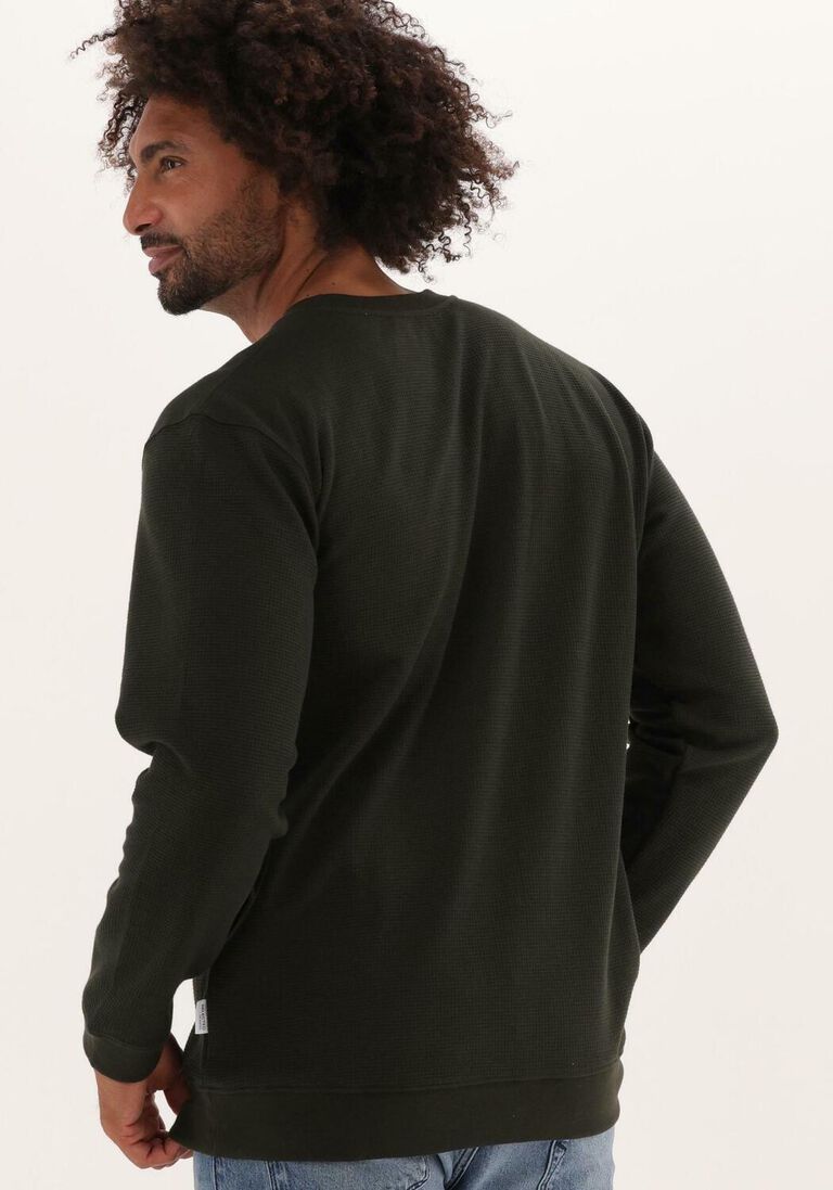 SELECTED HOMME donkergroene selected homme trui slhrelaxmorell crew neck sweat w