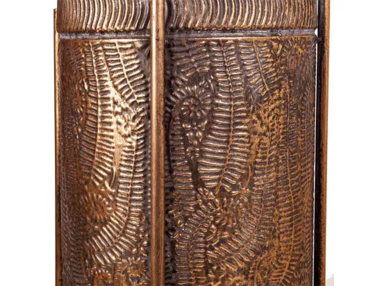Cache-pot en métal doré 30x30x65h