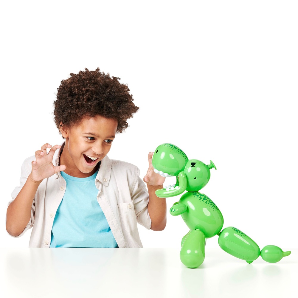 Squeakee, der interaktive Ballon-Dino