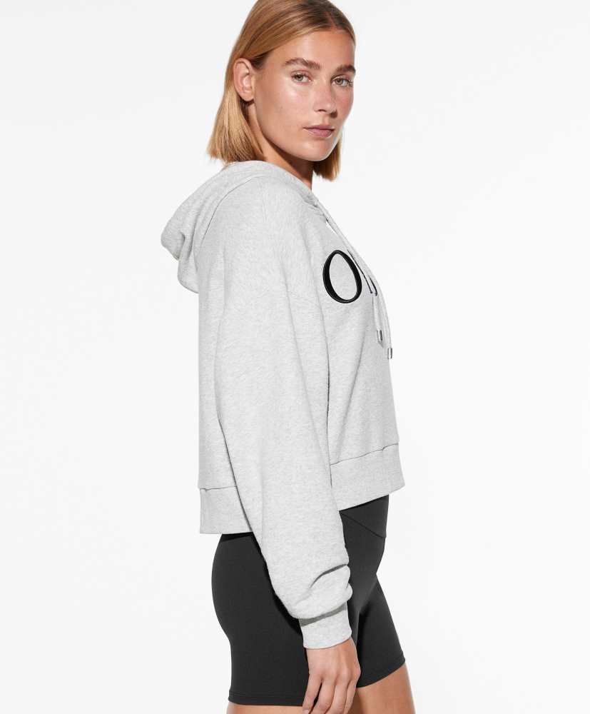 Moletom cropped com logo