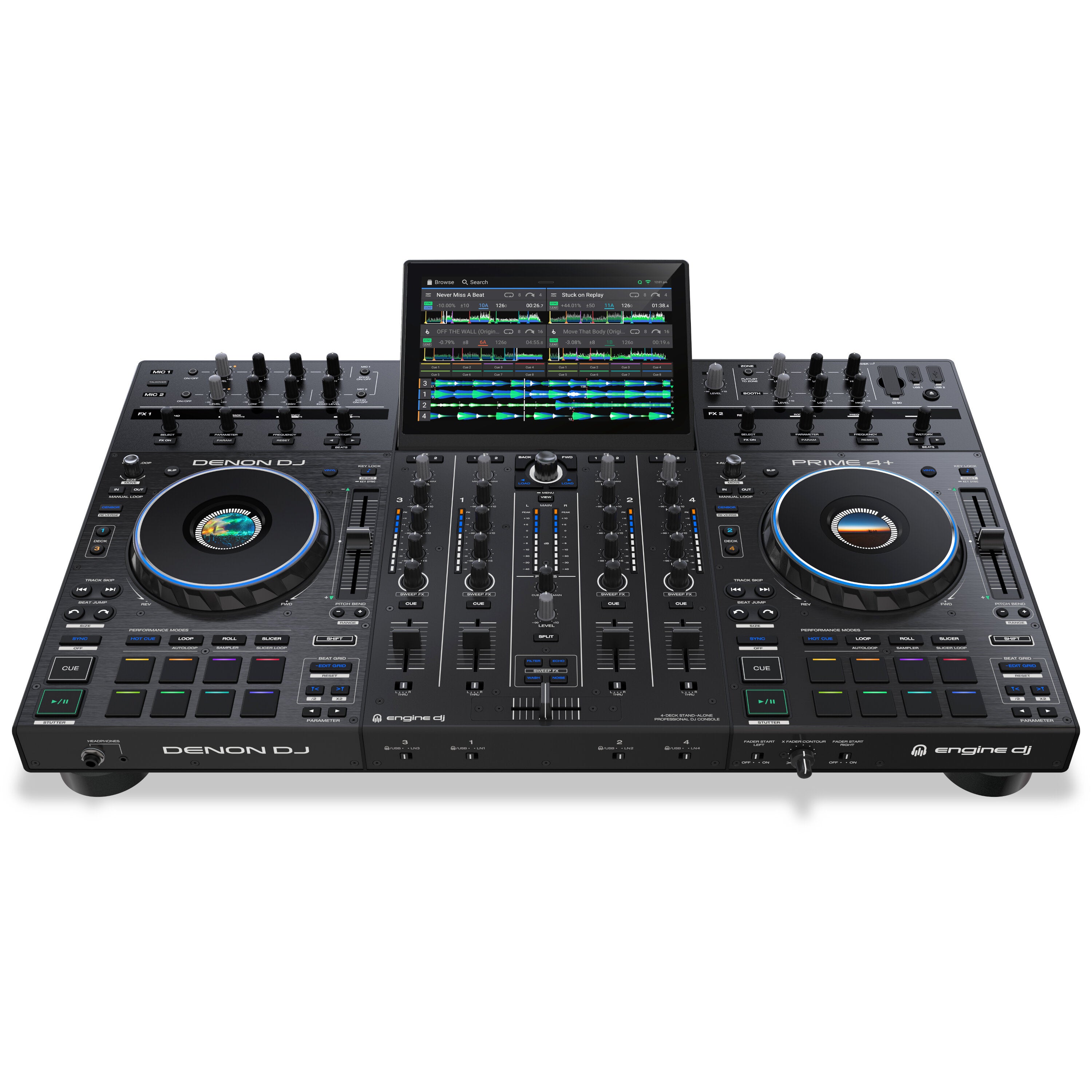 Denon DJ Prime 4+ 4-deck standalone DJ-controller