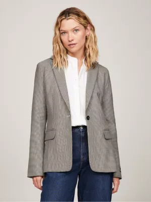 Blazer de corte regular com um botão