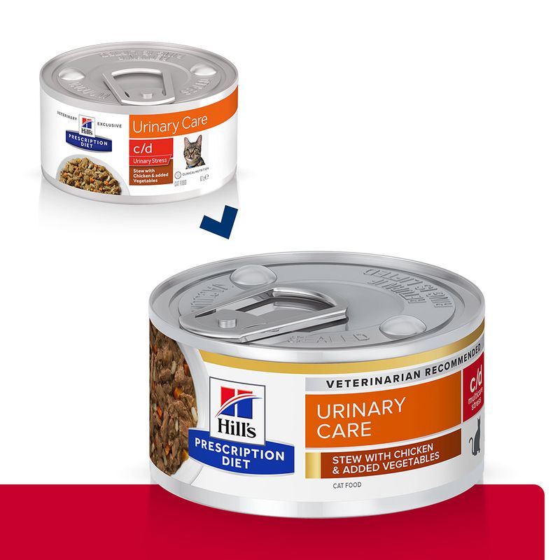 Hill's Prescription Diet c/d Urinary Stress Mijoté, poulet