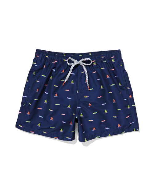maillot de bain homme bateaux bleu foncé