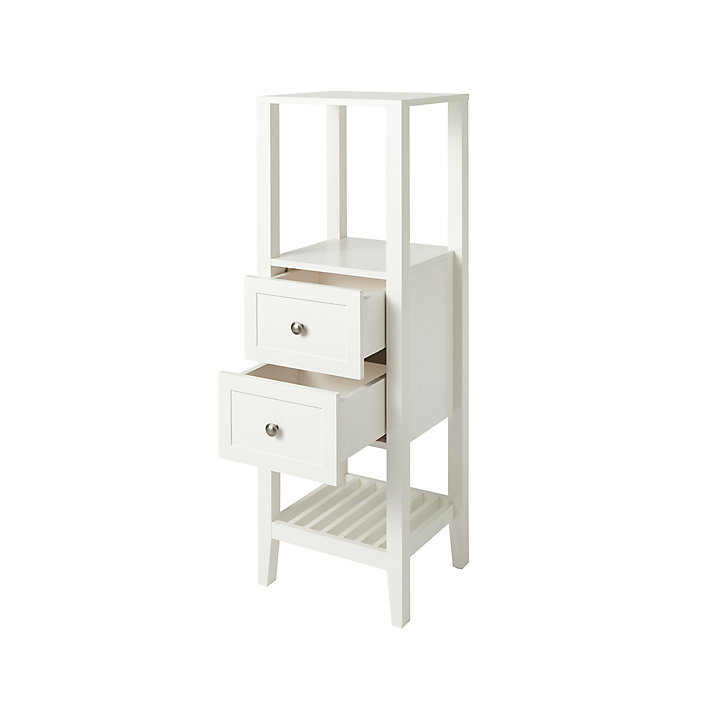 Demi colonne de salle de bains GoodHome Perma blanc H. 120 cm