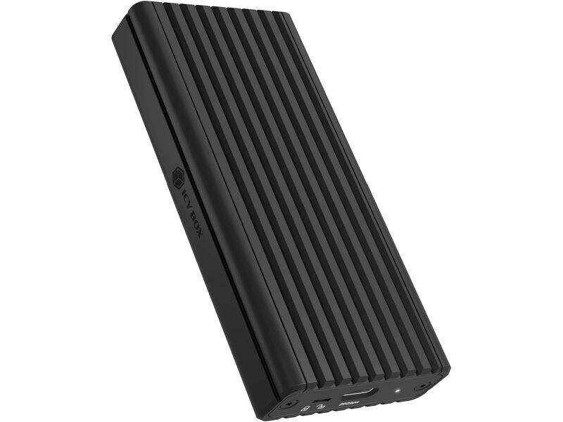 ICY BOX Externes Gehäuse IB-1917M-C32a M.2 Externes USB Typ-C Gehäuse für M.2 NVMe SSD