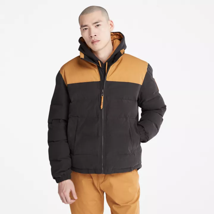 Doudoune Welch Mountain pour homme en noir/jaune