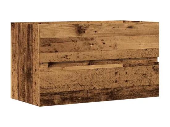 Armoire d'évier vieux bois 90x38,5x45 cm bois d'ingénierie