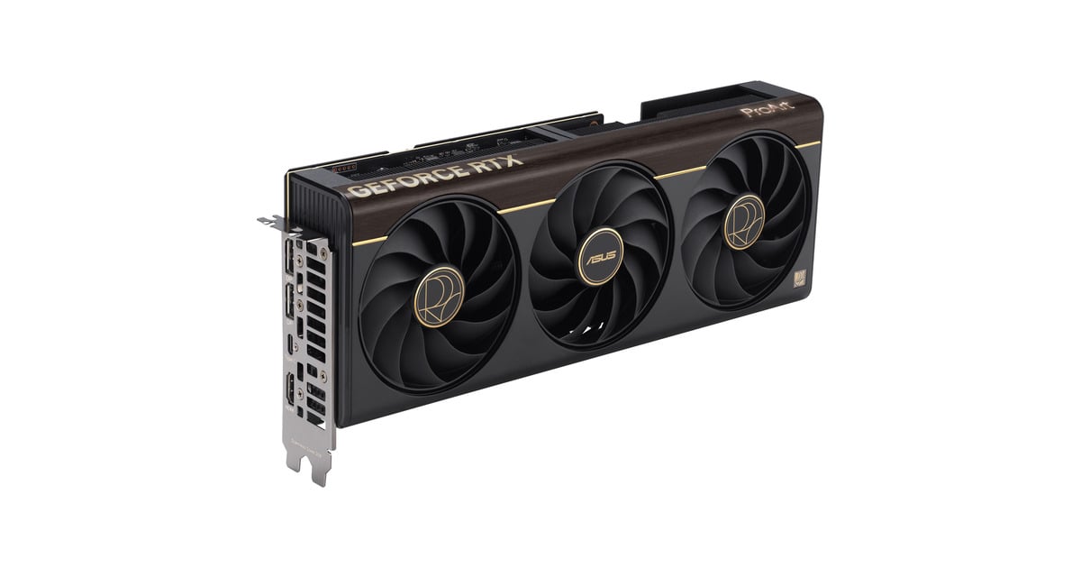 ASUSProArt GeForce RTX 5070 Ti OC grafische kaart  (DLSS 4, 2x DisplayPort, 1x HDMI 2.1, 1x USB-C)