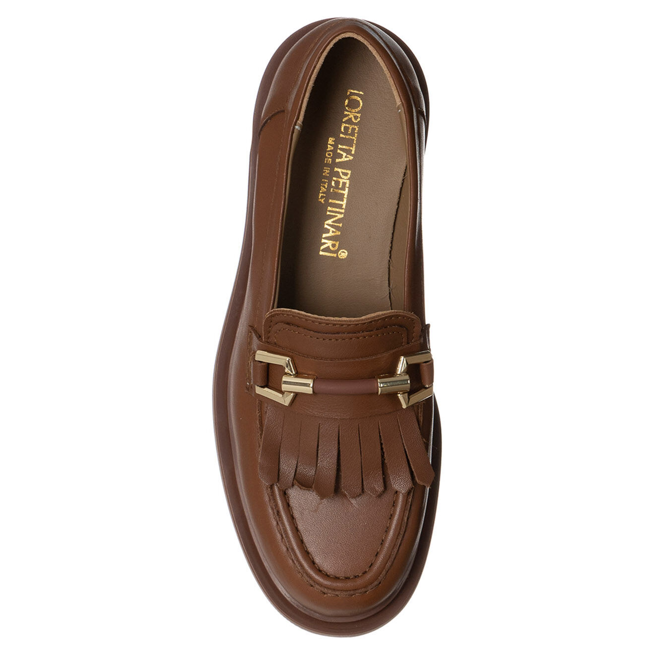 Loretta Pettinari Mocassins en Cuir Zoé marron