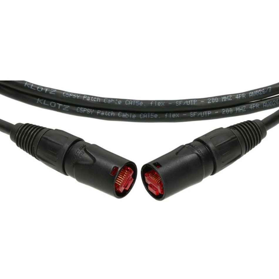 Klotz CP5EE1Y005 data kabel met CAT5e etherCON RJ45 5m