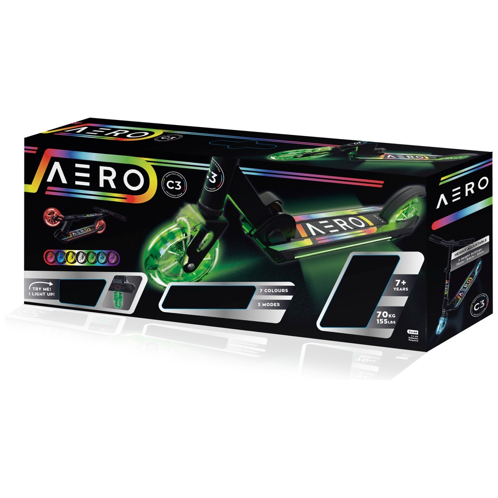 Aero C3 Scooter mit dynamischer RGB-Beleuchtung