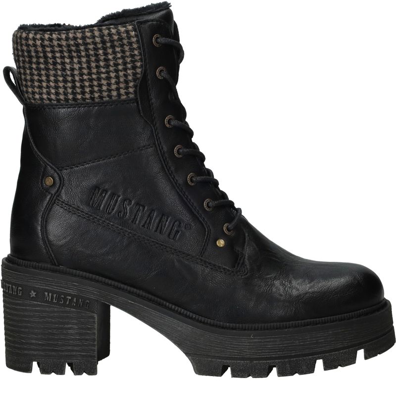 Mustang Veterboots Zwart Dames