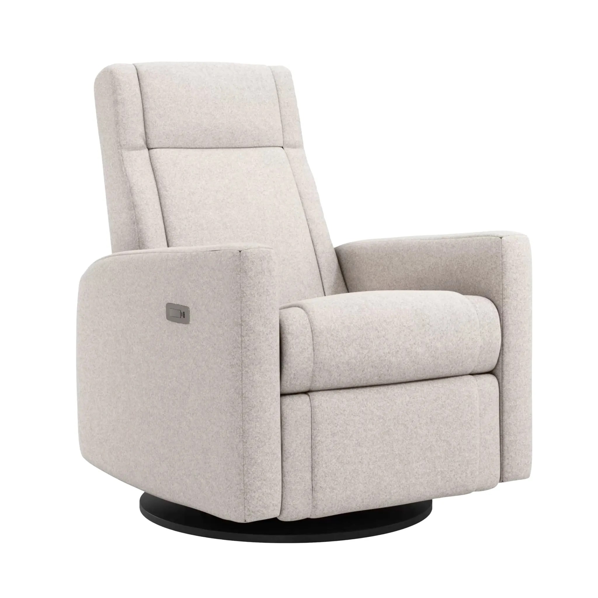 Jaymar BB Fauteuil Berçant et Pivotant Nelly - Arlo Pearl  Noir avec Mécanisme Électrique