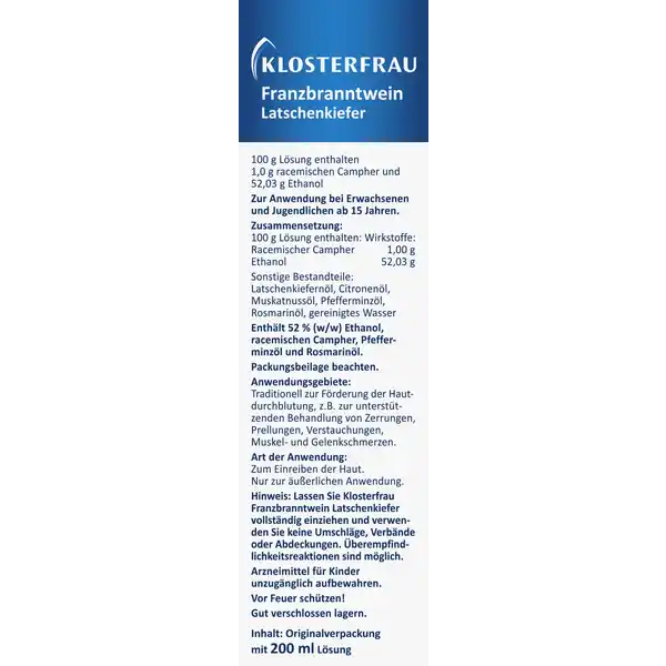 Franzbranntwein Latschenkiefer 200ml
