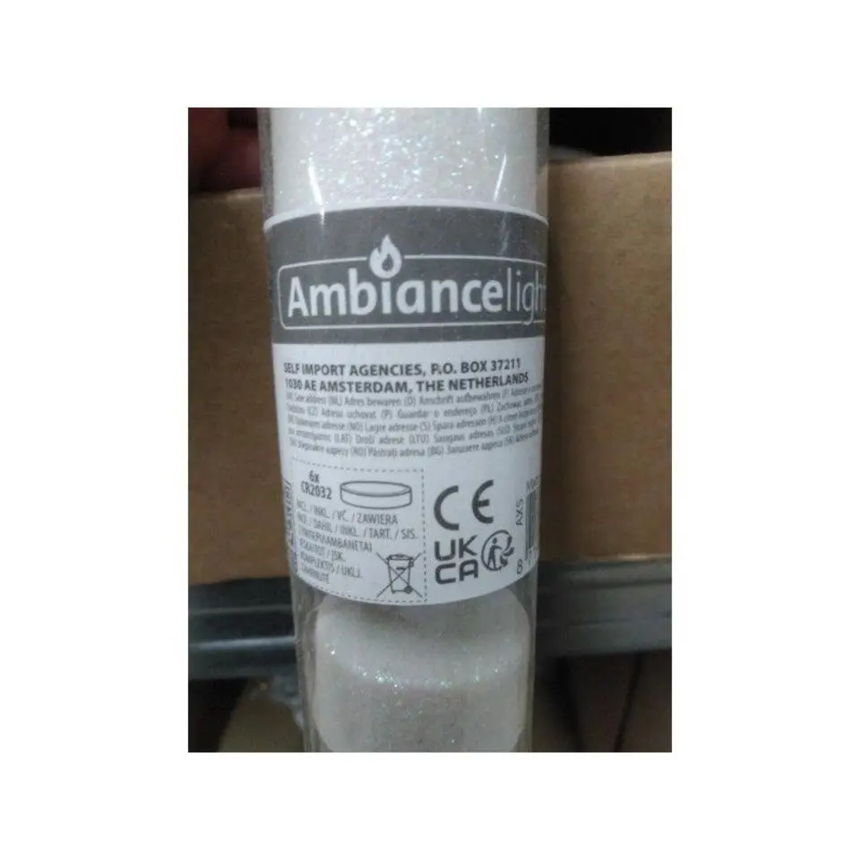 Ambiance Light LED waxinelichtjes - 6x st - wit - 4 x 4 cm