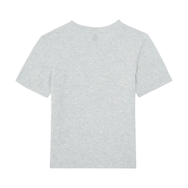 SMALLABLE BASICS T shirt Garçon Manche Courte Coton Bio | Gris chiné