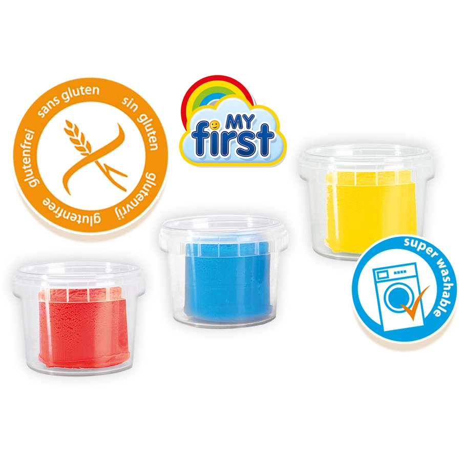 SES Creative® My first - Knete mit Werkzeug, 3 x 90 g