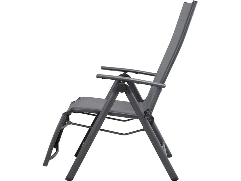 Contini Relaxstuhl Anthracite Relaxliegestuhl für den Aussenbereich