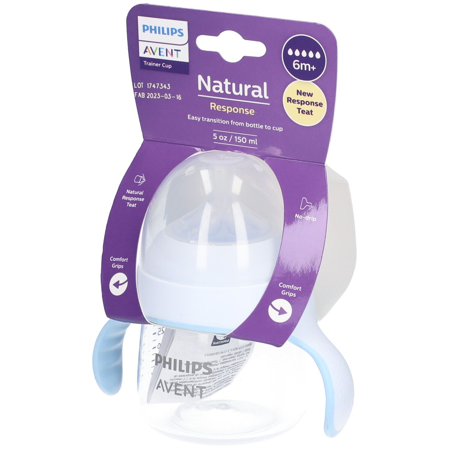 PHILIPS Avent Natural Response Trinklernbecher ab dem 6. Monat 150 ml